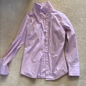 Lavender button up blouse